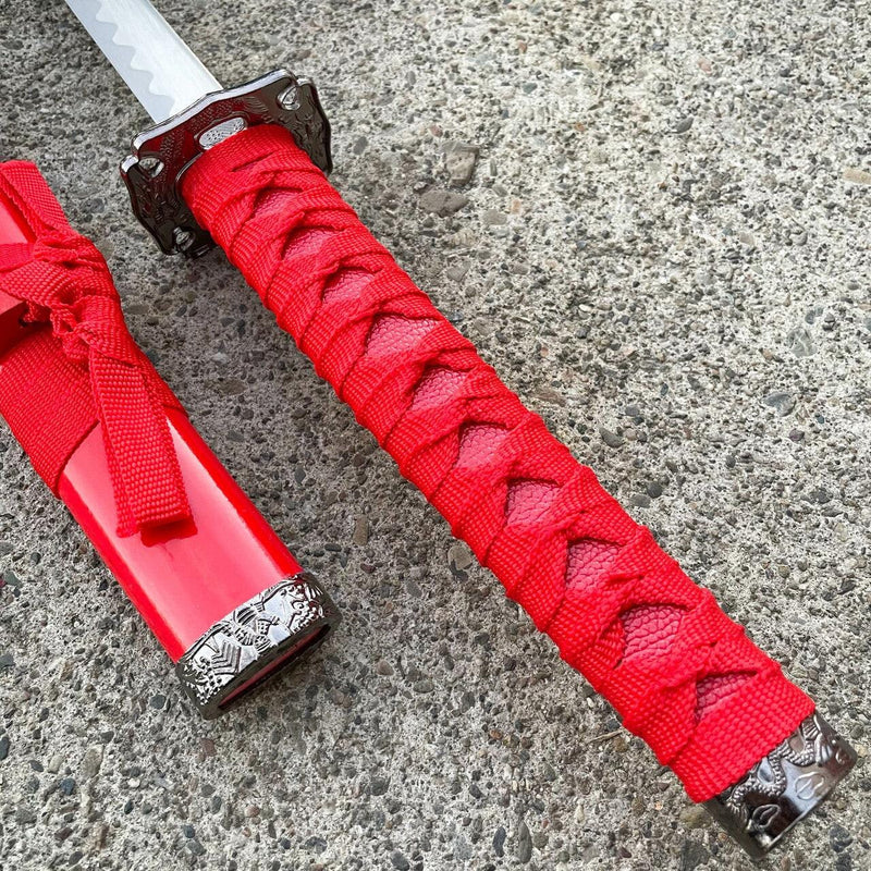 Red Dragon Samurai Katana Sword - BLADE ADDICT