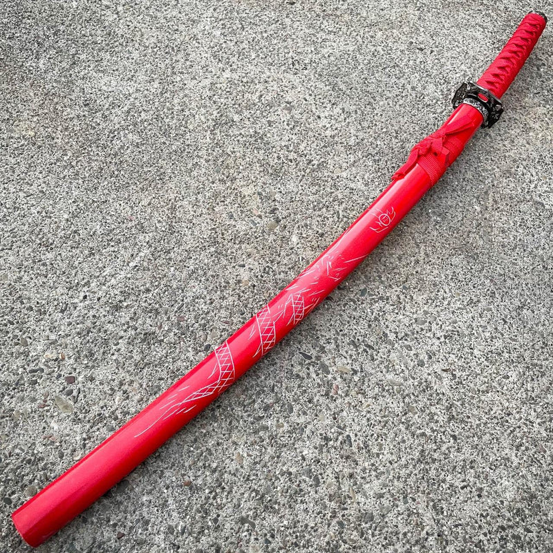 Red Dragon Samurai Katana Sword - BLADE ADDICT