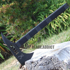 6PC BLACK CAMPING SURVIVAL SET - BLADE ADDICT