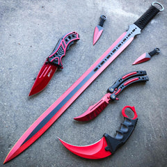 6PC Red Demon Set - BLADE ADDICT