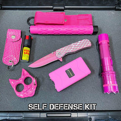 6PC Self Defense Pink Kit - BLADE ADDICT