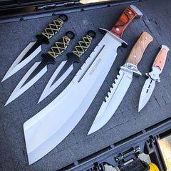 6PC Survival Outdoor Camping Set - BLADE ADDICT