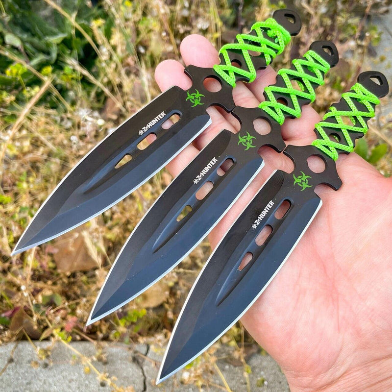 3PC Zombie Kunai Throwing Knives Set - BLADE ADDICT