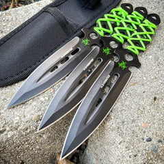 3PC Zombie Kunai Throwing Knives Set - BLADE ADDICT