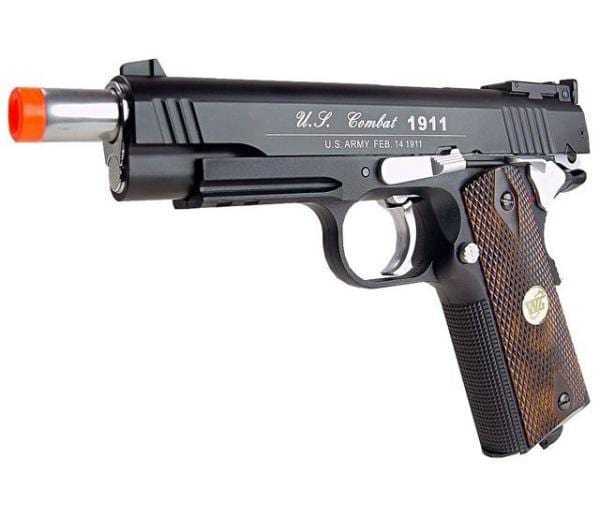 500 FPS NEW FULL METAL WG AIRSOFT M 1911 GAS CO2 HAND GUN PISTOL w/ 6mm BB BBs - BLADE ADDICT