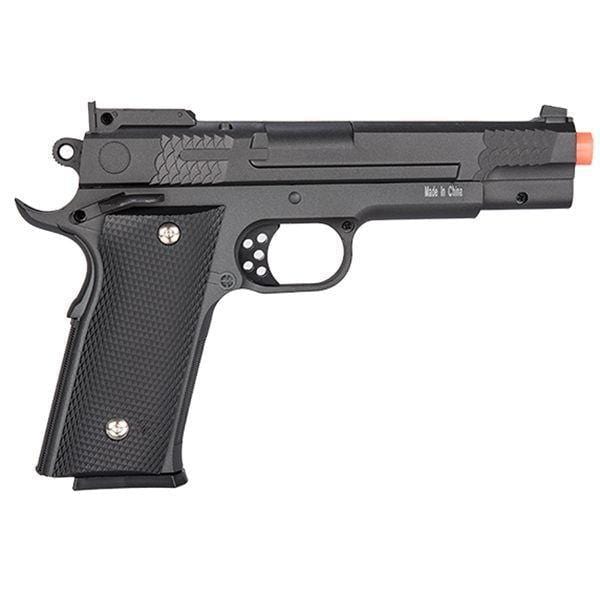FULL SIZE METAL M945 SPRING AIRSOFT PISTOL HAND GUN Replica w HIP HOLSTER 6mm BB - BLADE ADDICT