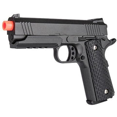 FULL SIZE METAL SPRING M1911 AIRSOFT PISTOL w/ HIP HOLSTER 6mm BB - BLADE ADDICT