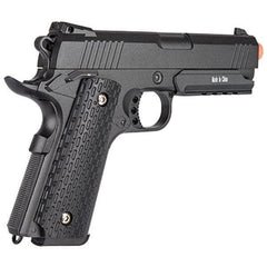 FULL SIZE METAL SPRING M1911 AIRSOFT PISTOL w/ HIP HOLSTER 6mm BB - BLADE ADDICT