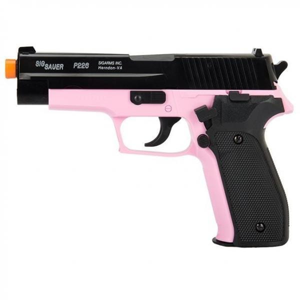 SIG SAUER P226 LICENSED PINK SPRING AIRSOFT PISTOL HAND GUN + 6mm BBs - BLADE ADDICT