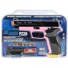 SIG SAUER P226 LICENSED PINK SPRING AIRSOFT PISTOL HAND GUN + 6mm BBs - BLADE ADDICT
