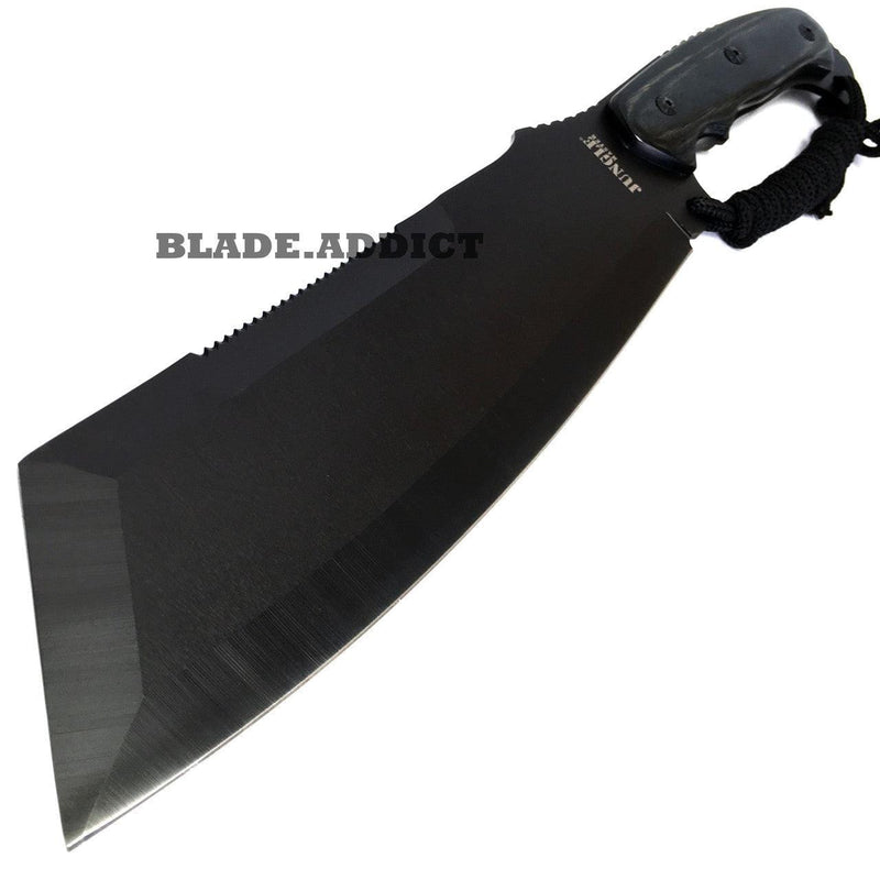 16" JUNGLE Cleaver MACHETE Full Tang Hunting Knife - BLADE ADDICT