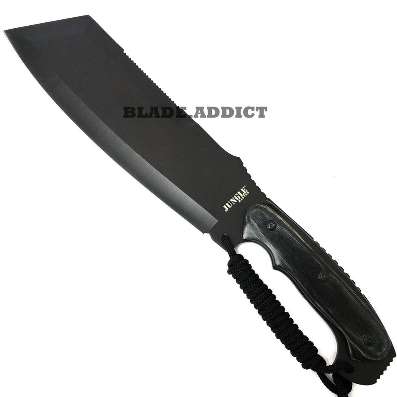 16" JUNGLE Cleaver MACHETE Full Tang Hunting Knife - BLADE ADDICT