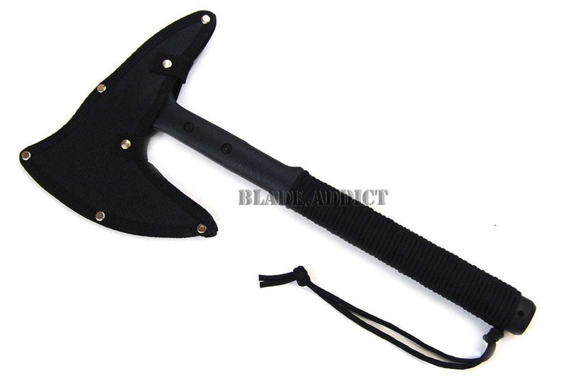 16" SURVIVAL CAMPING TOMAHAWK THROWING AXE BATTLE Hatchet hunting knife tactical - BLADE ADDICT
