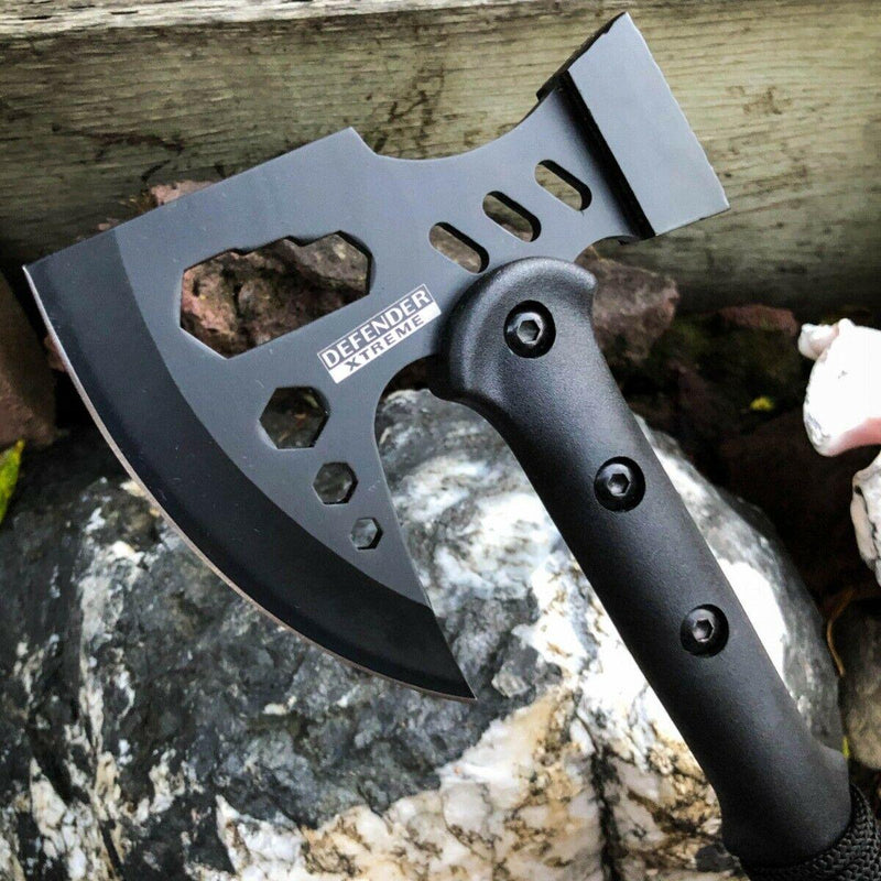 17" CAMPING TOMAHAWK THROWING AXE BATTLE Hatchet Hunting Knife - BLADE ADDICT