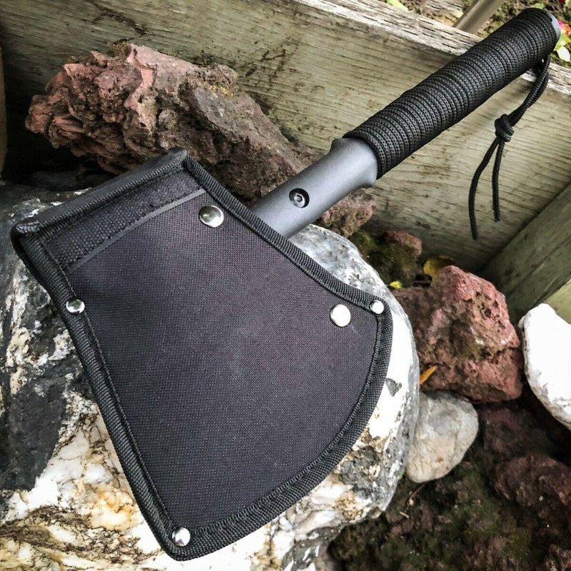 17" CAMPING TOMAHAWK THROWING AXE BATTLE Hatchet Hunting Knife - BLADE ADDICT