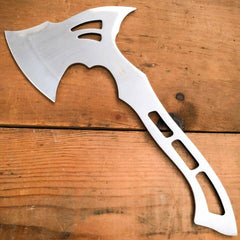 Full Tang Stainless Steel Tomahawk Throwing Axe Hatchet Camping Axe - BLADE ADDICT