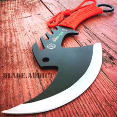 Zombie Tomahawk Hatchet Axe For Sale - Red - BLADE ADDICT