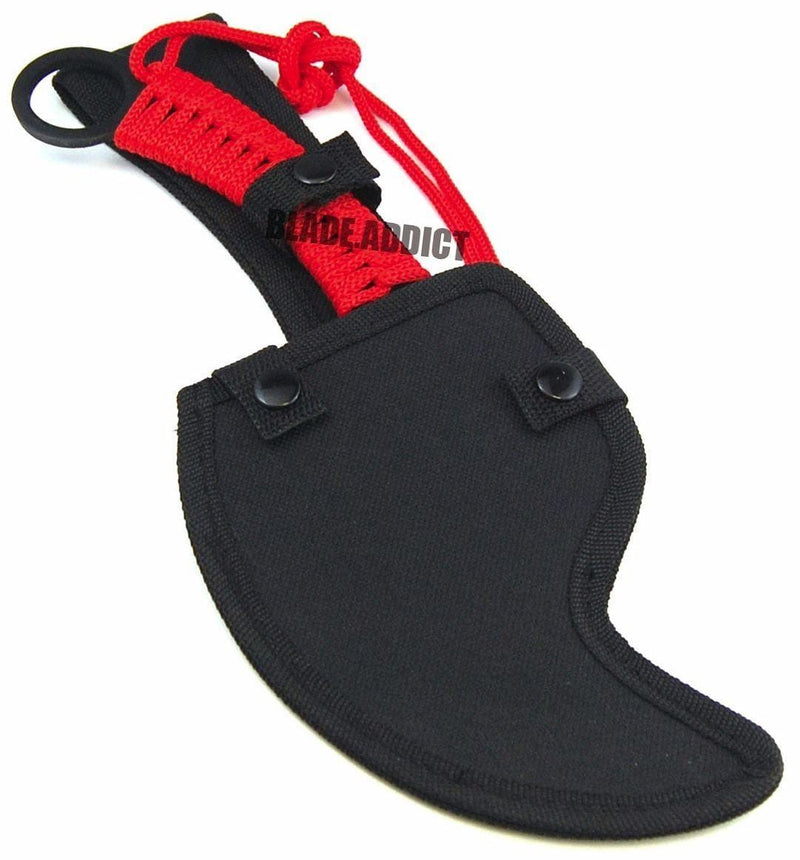 Zombie Tomahawk Hatchet Axe For Sale - Red - BLADE ADDICT