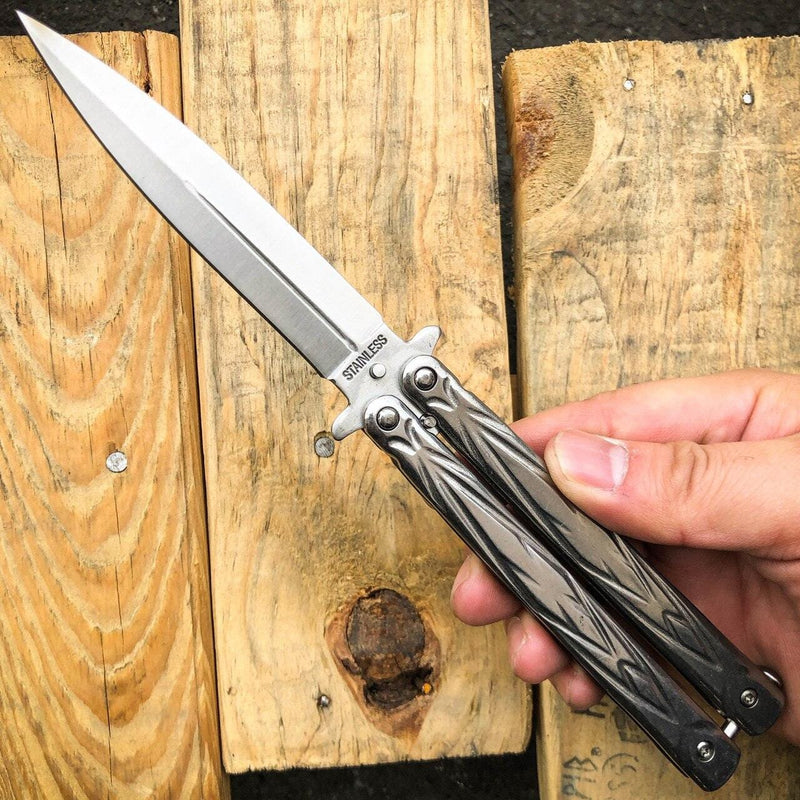 Battle Balisong Butterfly Knife - BLADE ADDICT