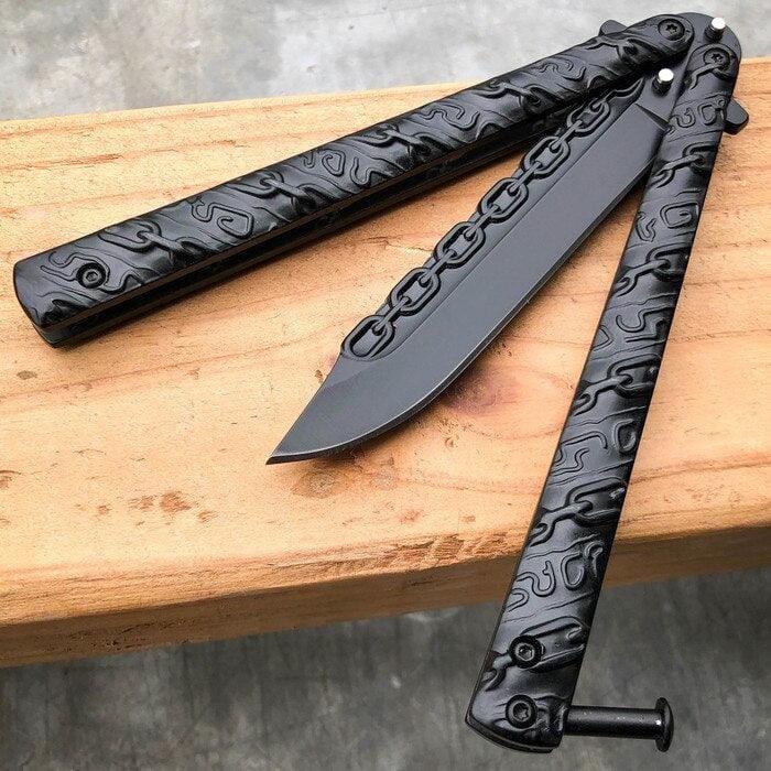 8.75 Fantasy Chain Tactical Balisong Butterfly Knife