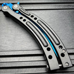 CSGO Butterfly Balisong Trainer - Blue Slaughter - BLADE ADDICT