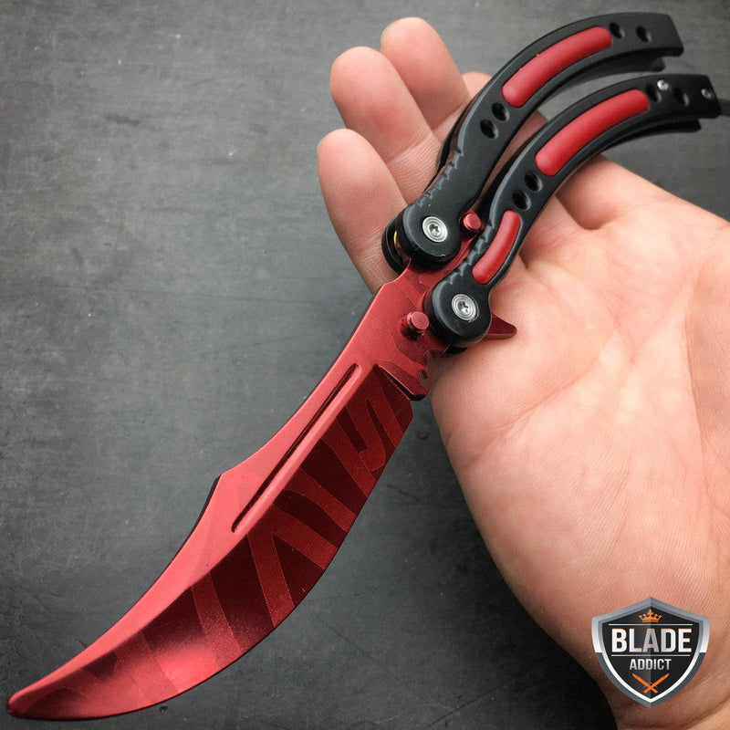 CSGO Butterfly Balisong Trainer - Red Slaughter - BLADE ADDICT