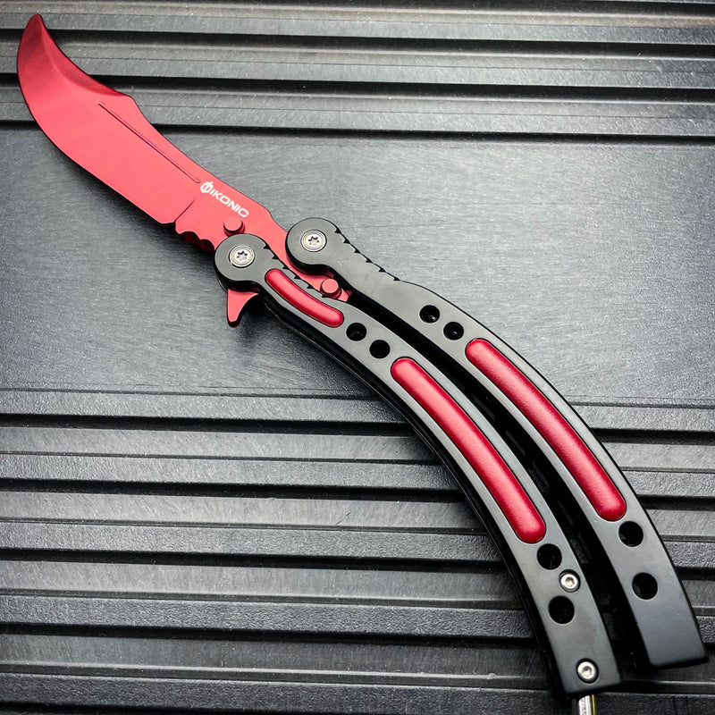 CSGO Butterfly Balisong Trainer - Red Slaughter - BLADE ADDICT