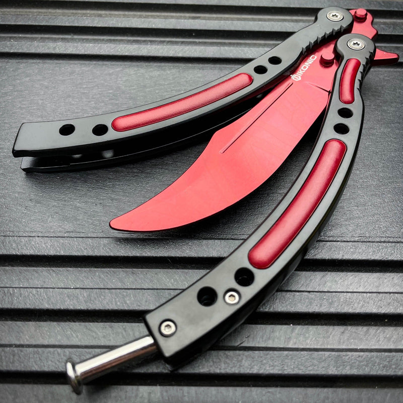 CSGO Butterfly Balisong Trainer - Red Slaughter - BLADE ADDICT