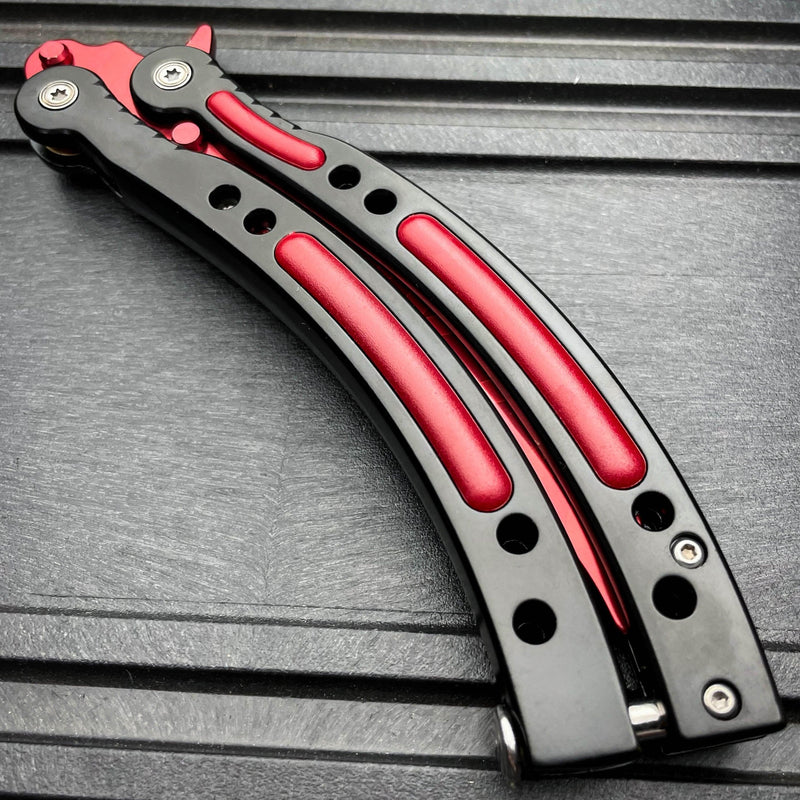 CSGO Butterfly Balisong Trainer - Red Slaughter - BLADE ADDICT