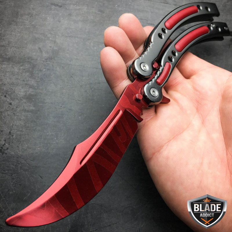 CSGO Butterfly Balisong Trainer - Red Slaughter Upgrade - BLADE ADDICT