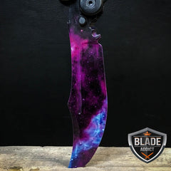 CSGO Butterfly Trainer Balisong - Black Galaxy - BLADE ADDICT