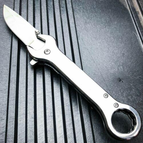 7.5" MULTI-TOOL WRENCH SPRING ASSISTED OPEN FOLDING POCKET KNIFE - BLADE ADDICT