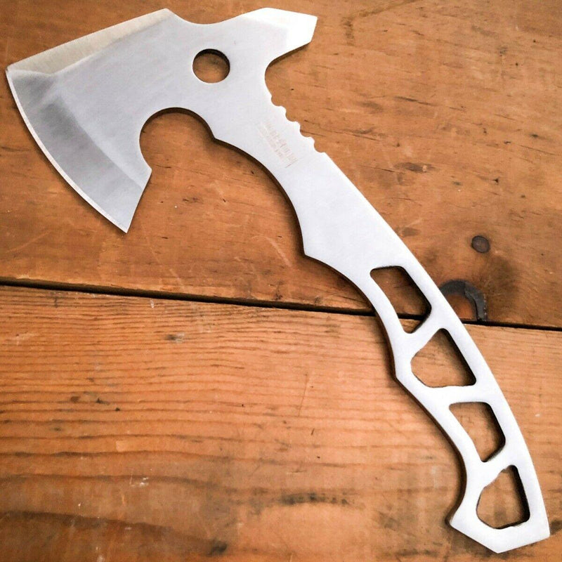 10" Stainless Steel Full Tang Tomahawk Throwing Axe Hatchet Camping - BLADE ADDICT