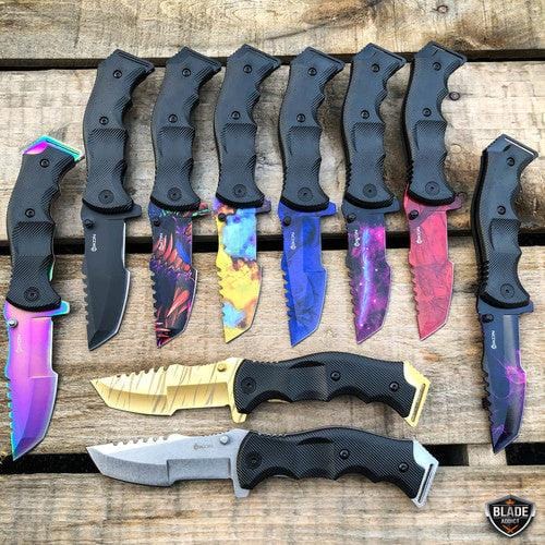 7.5 CSGO Tactical Karambit Combat Knife Fixed Blade Hawkbill Neck Doppler  NEW - MEGAKNIFE