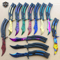 CSGO Butterfly Balisong Trainer Tactical Knife + Case Tool (PHASE 2) - BLADE ADDICT