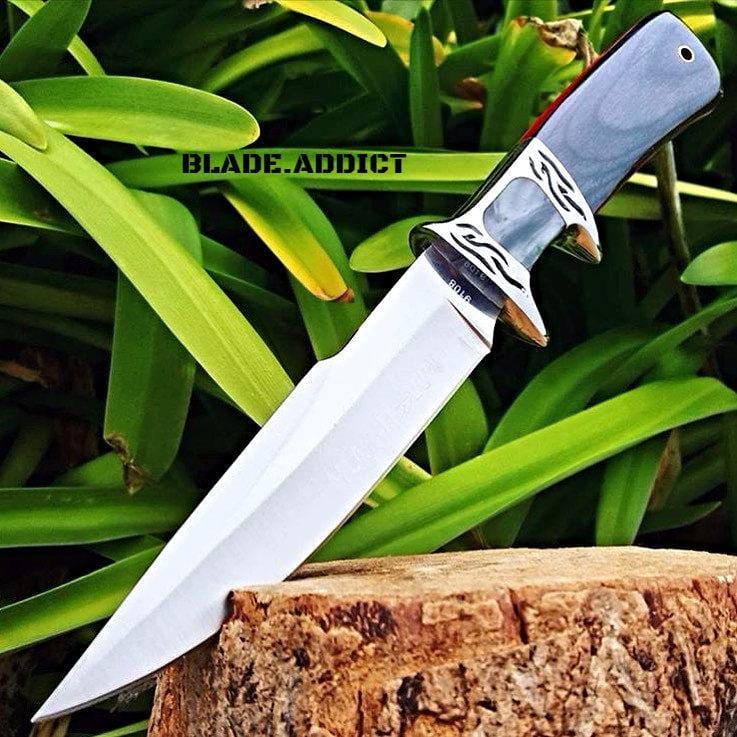 10.25" Fixed Blade Full Tang Hunting Survival Knife - BLADE ADDICT