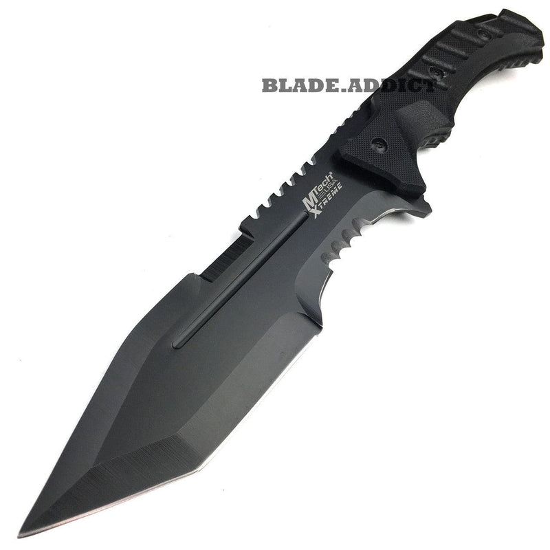 12" G10 TACTICAL Survival FIXED BLADE KNIFE Army Bowie Combat - BLADE ADDICT