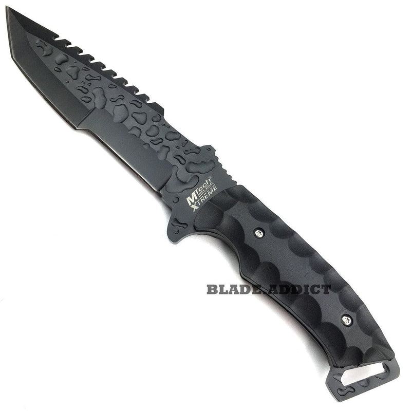 12" M-TECH XTREME Full Tang FIXED BLADE KNIFE Machete w/ SHEATH - BLADE ADDICT