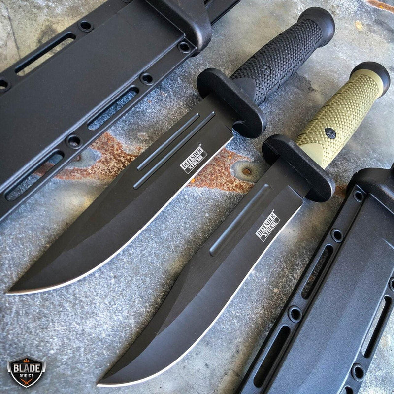 12" Military Combat Hunting Fixed Blade Survival Rambo Bowie Knife - BLADE ADDICT