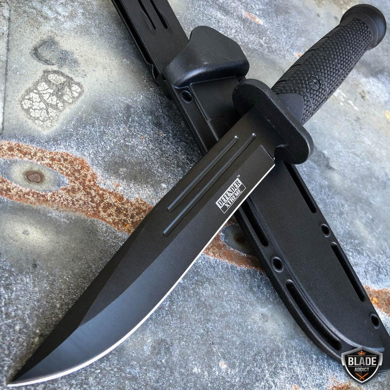 12" Military Combat Hunting Fixed Blade Survival Rambo Bowie Knife - BLADE ADDICT