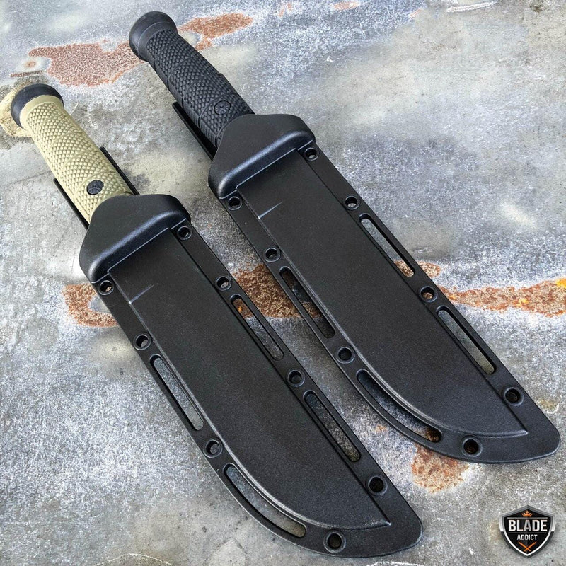12" Military Combat Hunting Fixed Blade Survival Rambo Bowie Knife - BLADE ADDICT