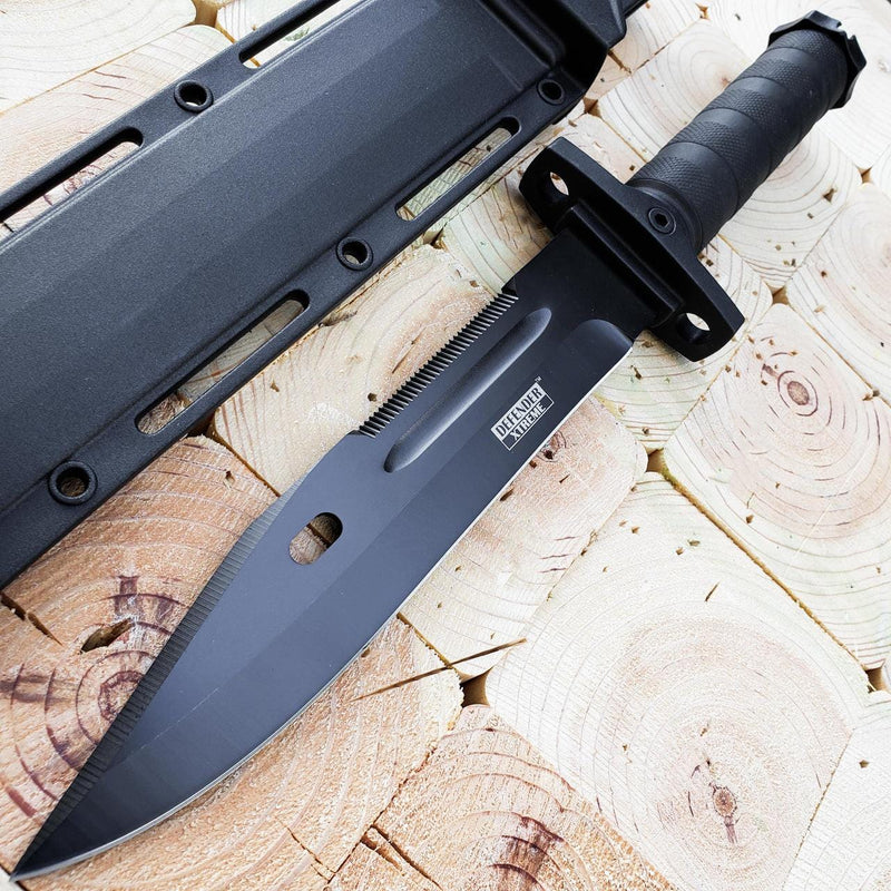 13.5" Military Combat Bayonet Fixed Blade Survival Rambo Bowie Knife - BLADE ADDICT