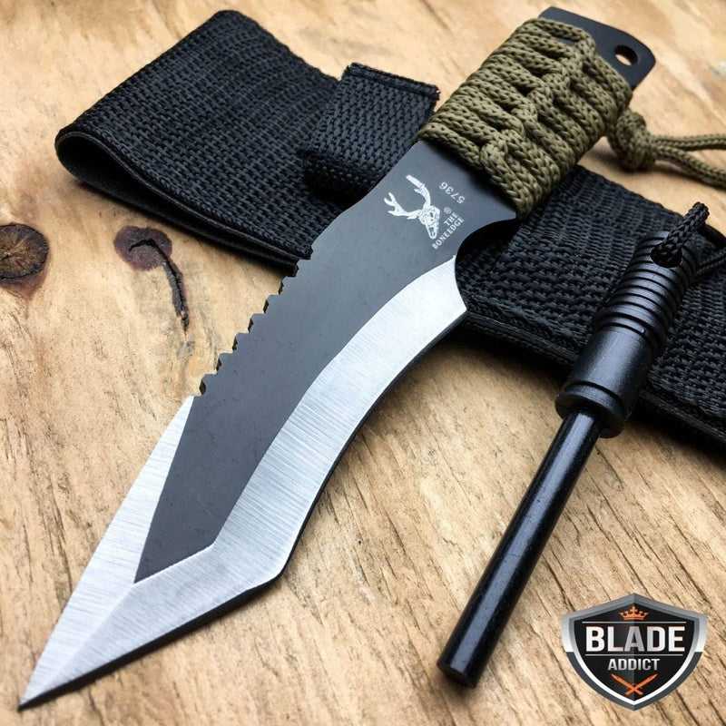 7" Hunting Knife + Fire Starter - BLADE ADDICT