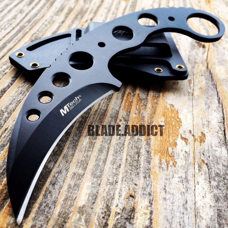 7" MTECH Military Tactical Karambit Hunting Skinner Hawkbill Knife - BLADE ADDICT