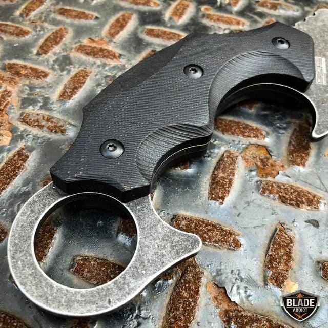 8" Tactical Raptor Claw Karambit Talon Fixed Blade Hunting Hawkbill Knife NEW - BLADE ADDICT