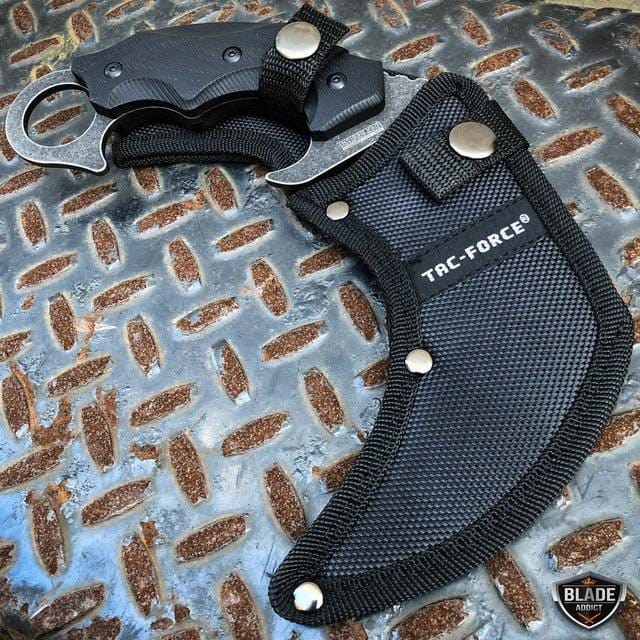 8" Tactical Raptor Claw Karambit Talon Fixed Blade Hunting Hawkbill Knife NEW - BLADE ADDICT