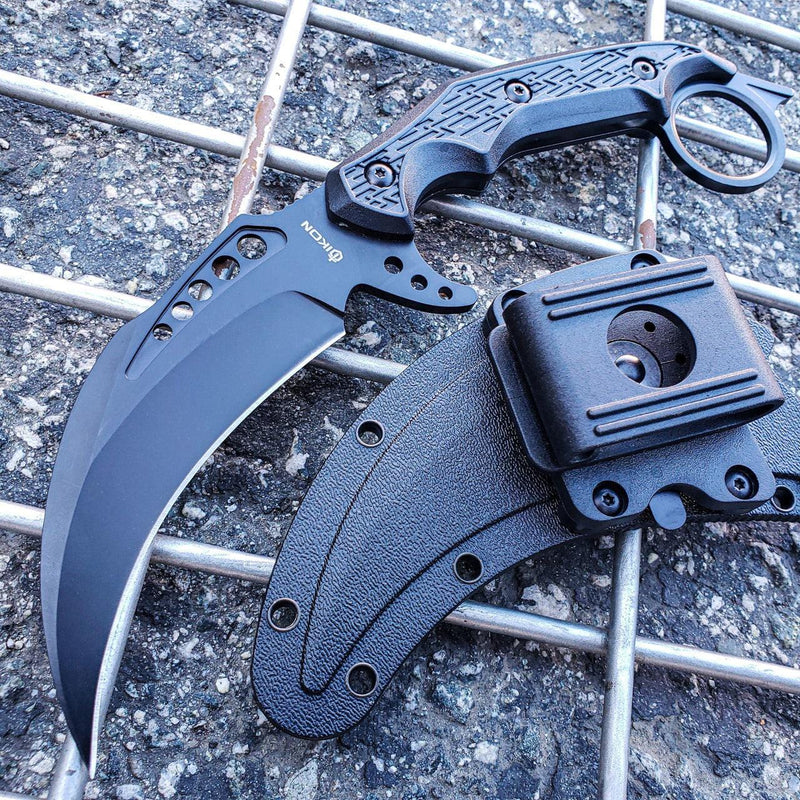 9.5" CSGO Full Tang Talon Fixed Blade Hunting Survival Karambit Knife - BLADE ADDICT