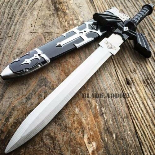 Legend of Zelda Hylian Hyrule Ocarina of Time Master Sword Short Dagger Black - BLADE ADDICT