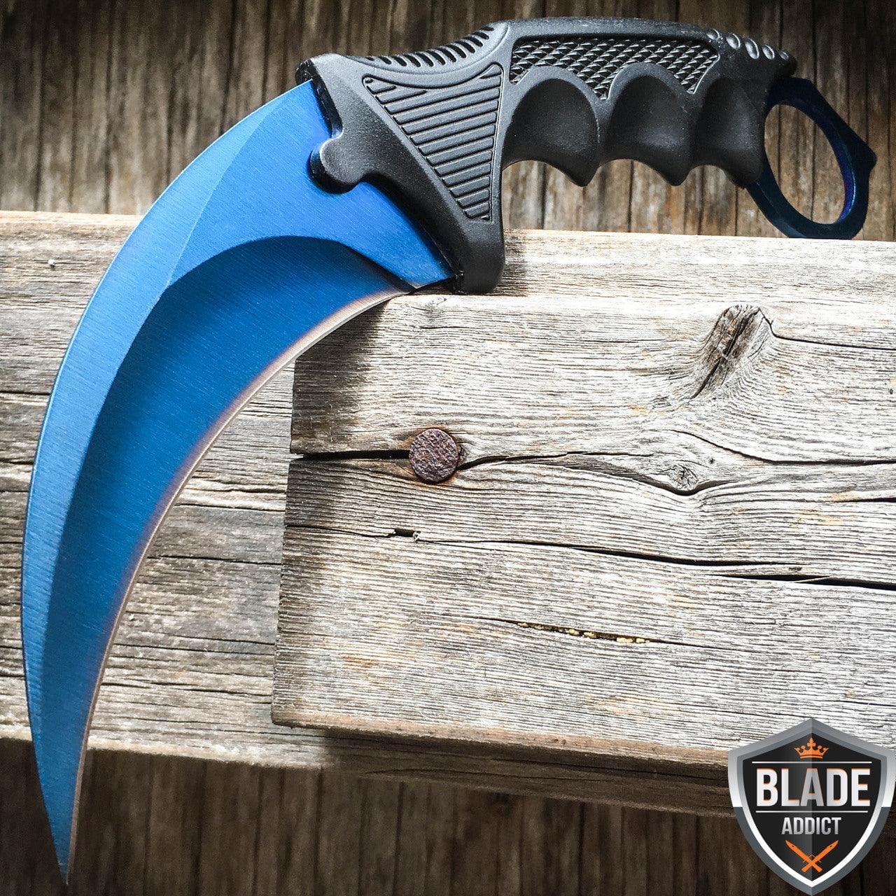 CSGO Blue Fixed Blade Karambit