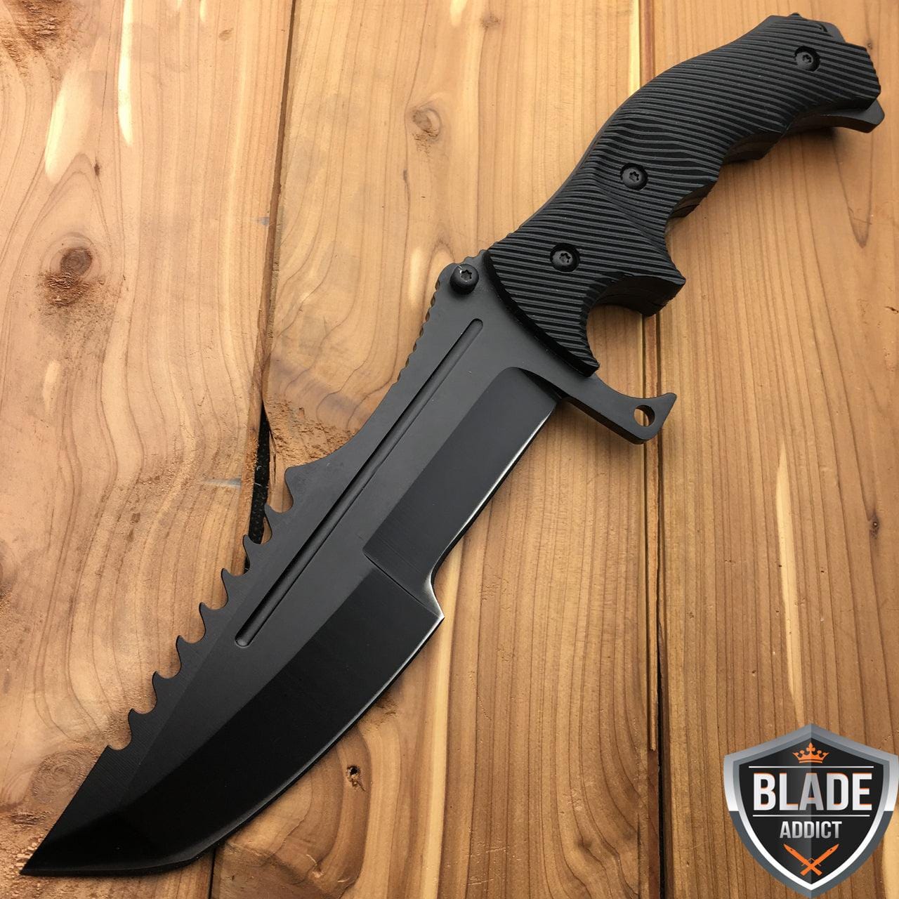 CSGO Huntsman Fixed Blade - Black | BLADE ADDICT
